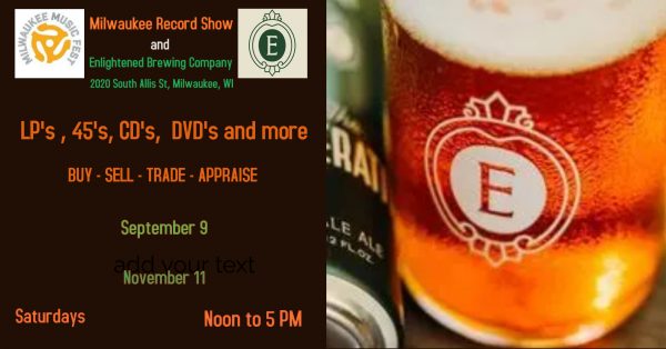 Saturday – vinyl and brews at Enlightened Brewing