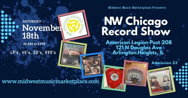 Saturday the 18th! NW Chicago Record Show