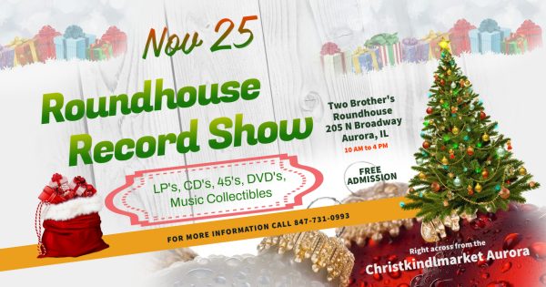 Kick-off Christmas at the Roundhouse Record Show