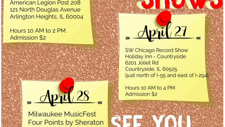 Three great shows in April