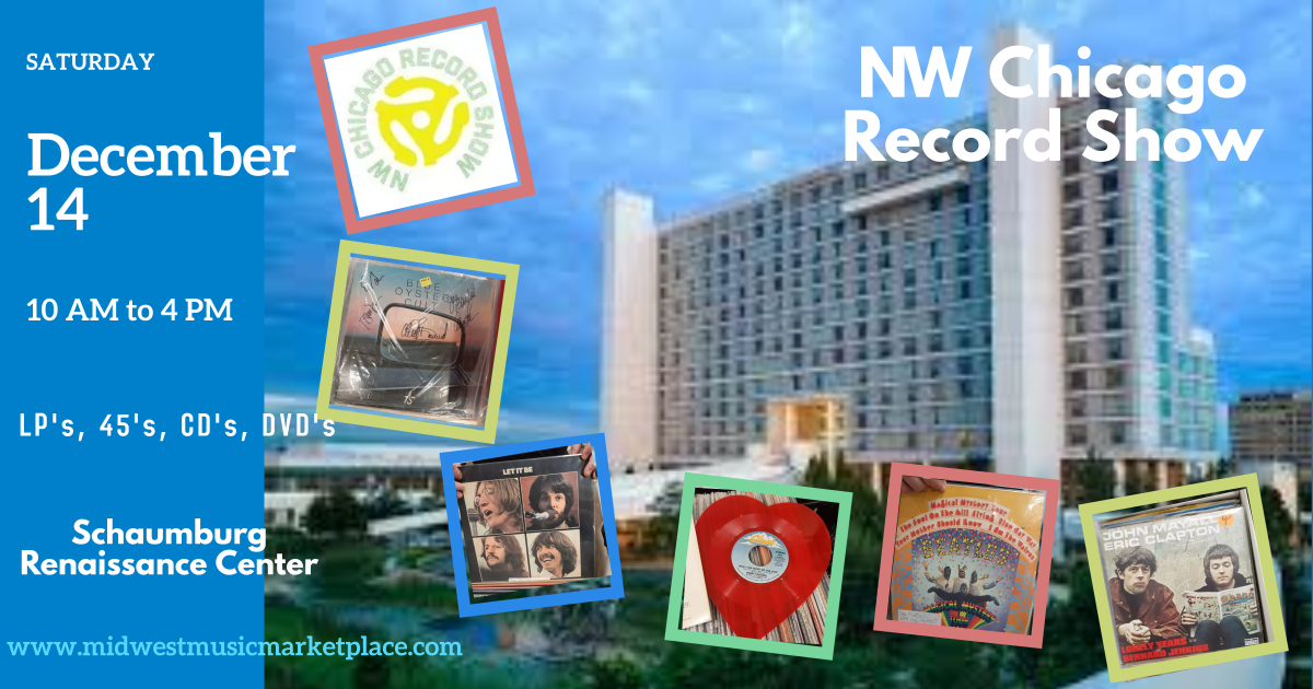 Dec 14 Record Show at Renaissance Center 10 AM to 4 PM