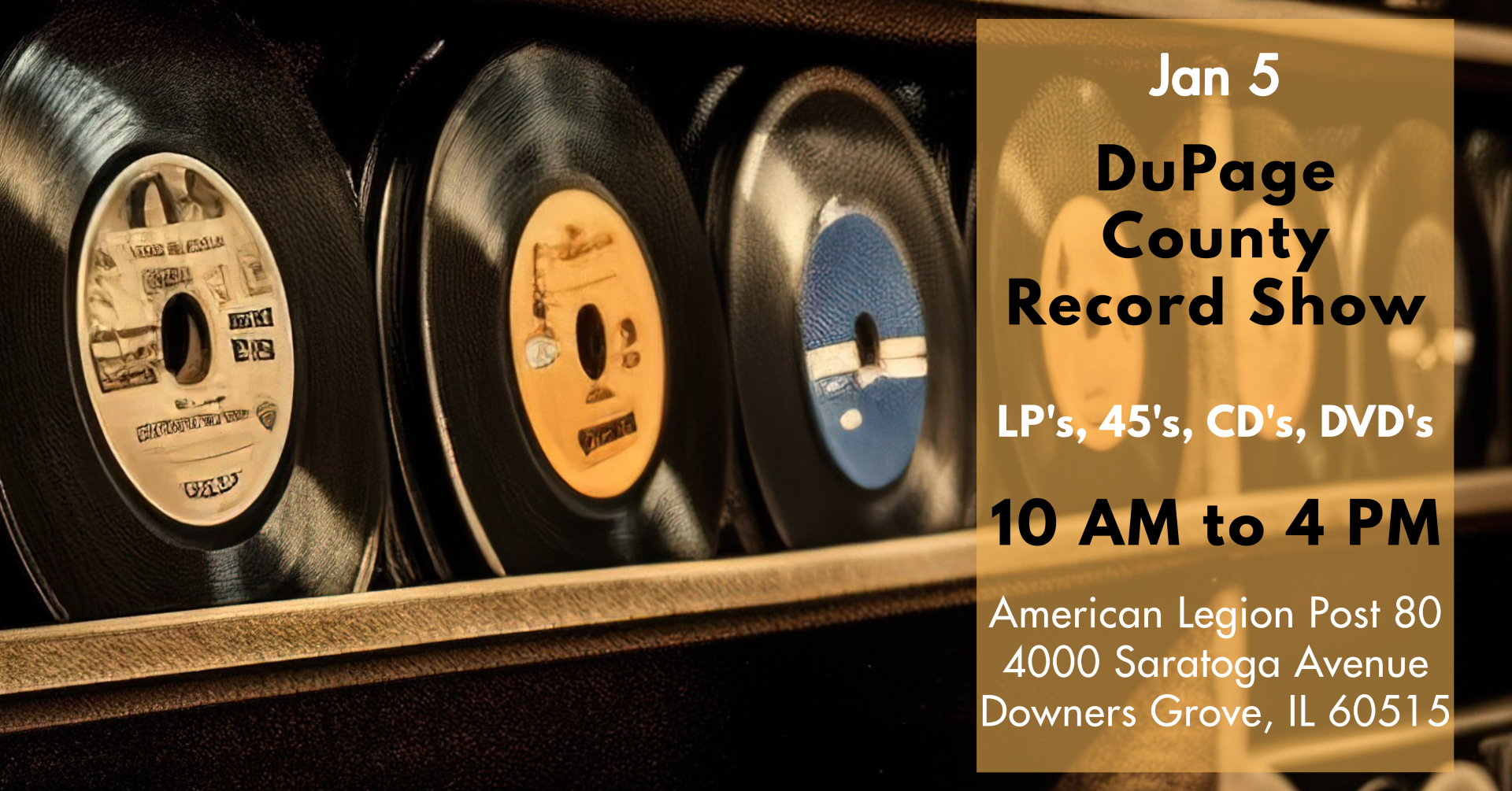 DuPage County Record Show January 5th