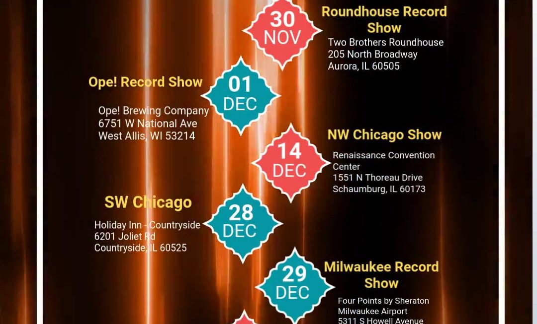 Calendar of upcoming shows. All text repeated in post.