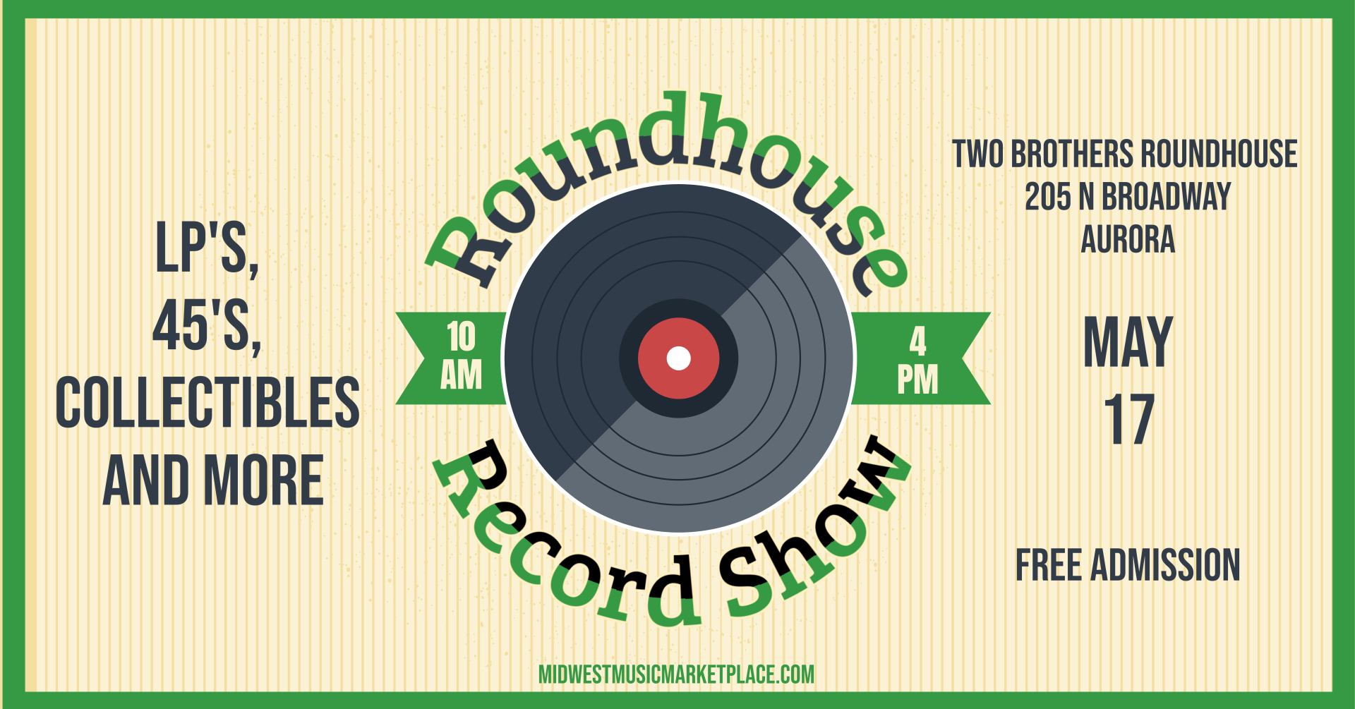 Roundhouse Record Show May 17