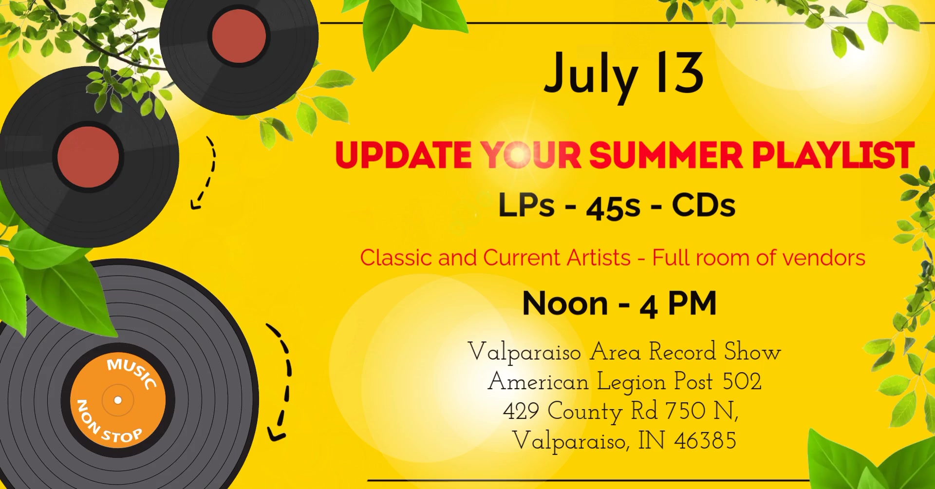 Valp Record Show - all text repeated in post
